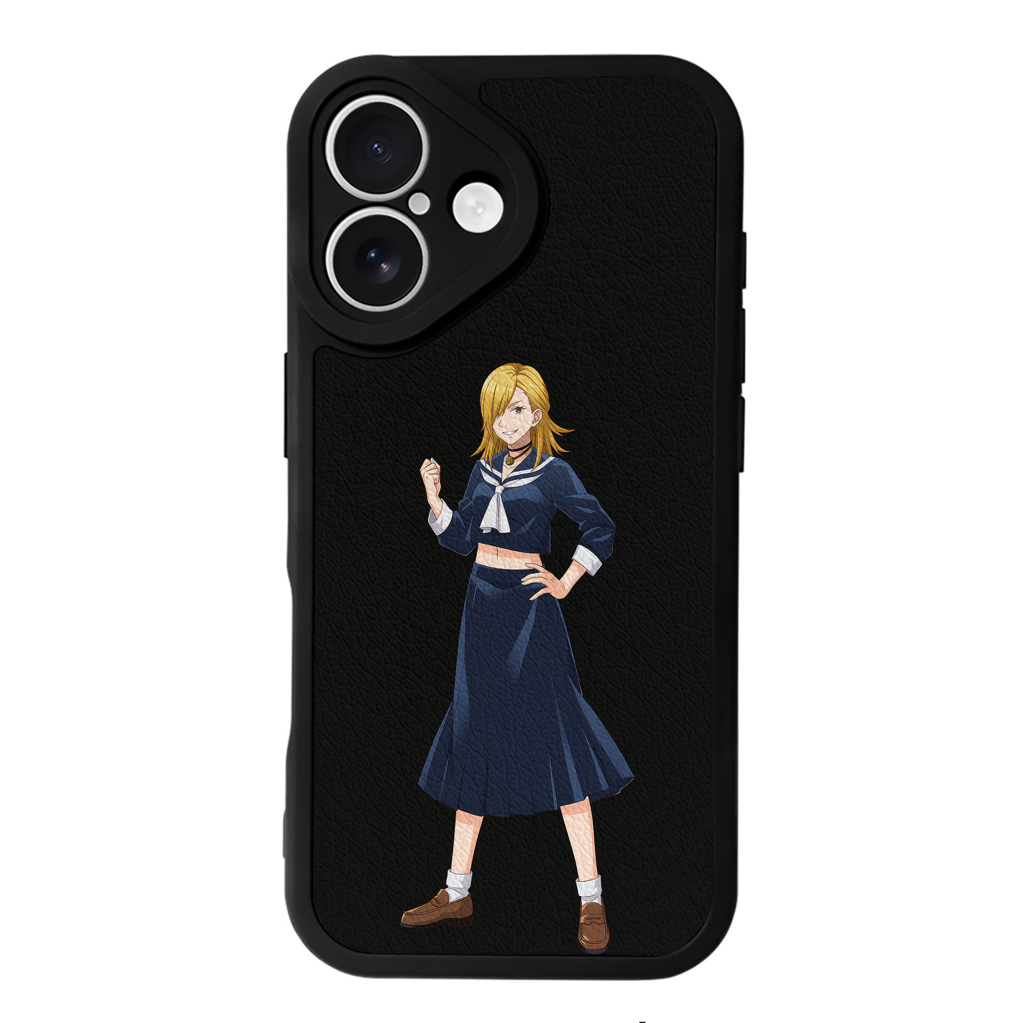 （画像用） 呪術廻戦 Jujutsu Kaisen 【iPhone 16シリーズ対応】シリコンスマホケース（レザー調） 材質：シリコン